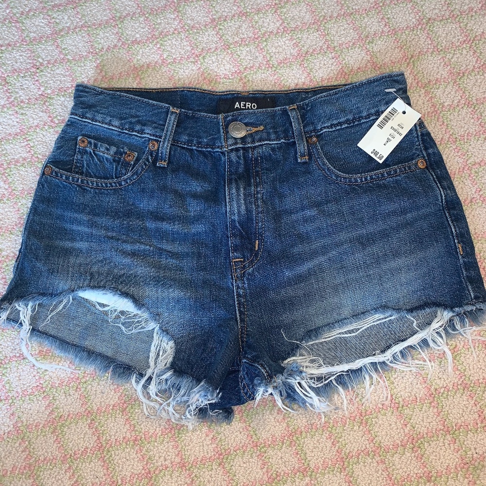 Aeropostale High Rise Shorty Shorts Size 0